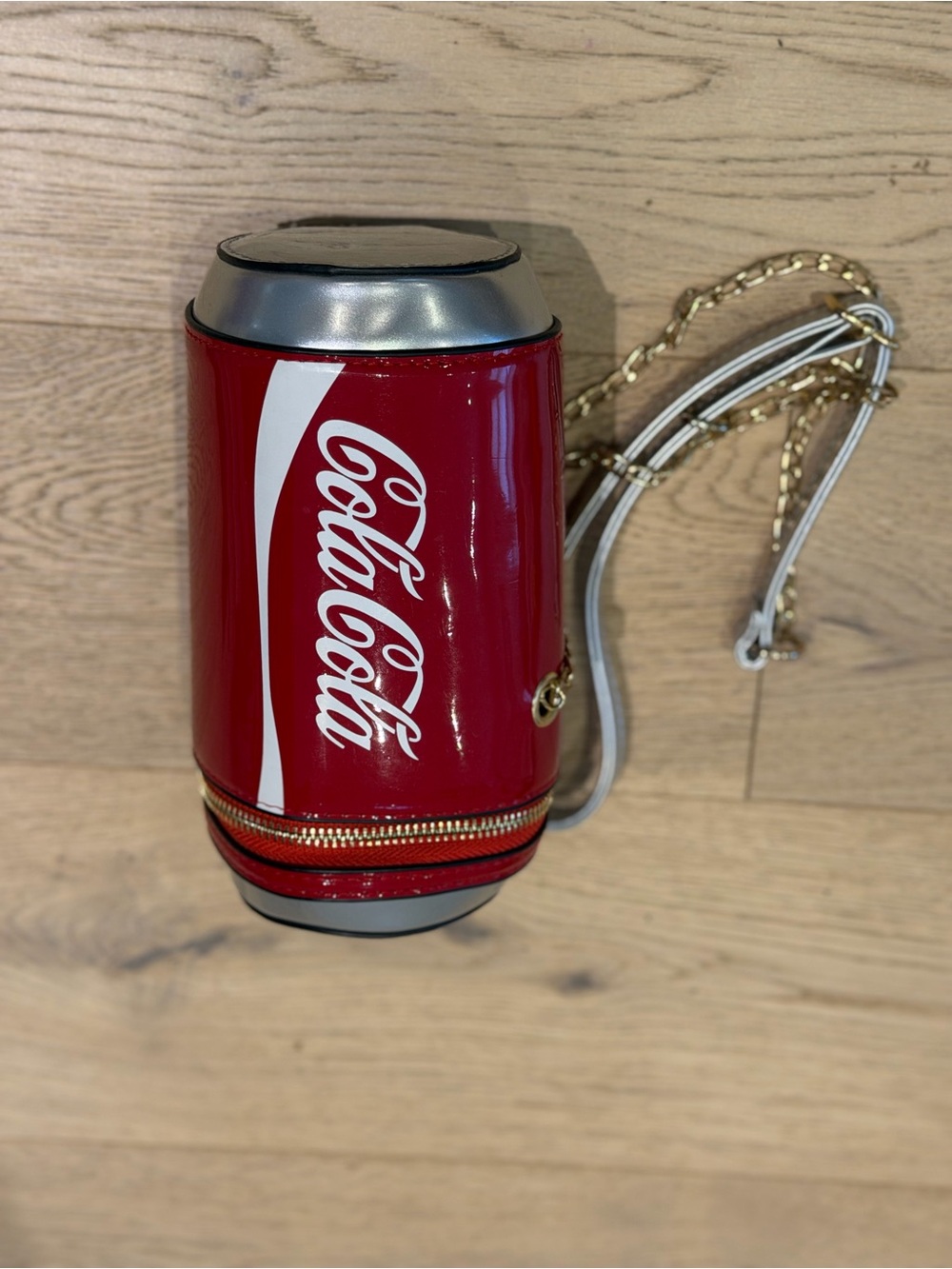 Coca Cola Red Can-Shaped Chain Strap Belt Bag